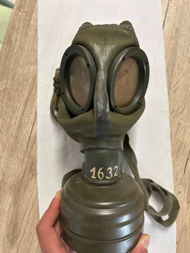 Maschera antigas epoca - antigas, d'epoca