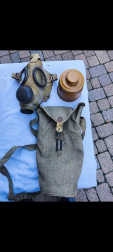 Maschera antigas militare con - militare,