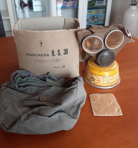 Maschera antigas italiana ww2 - antigas,
